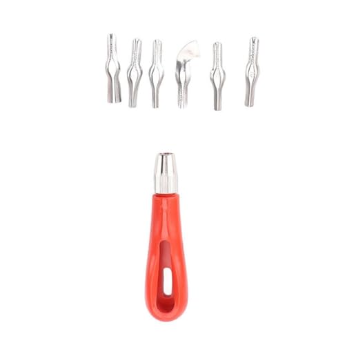 WAHEWUD Stamp Making Kit for Printmaking, Linocut Tools with 8 Rubber Carving Blocks and 6 Blades, Soft Linoleum Cutter Set for DIY Crafts, Scrapbooking Art Hobby