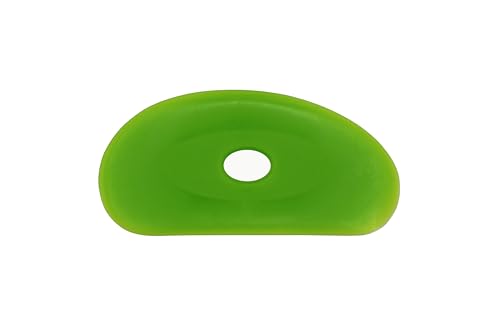 Creative Hobbies 2 Pack of Medium Firm Silicone Pottery Rib | Ceramic Sculpting Tool for Smooth Finishing and Removing Finger Marks - Essential Tool for Potters (Shape 2) - color: Shape 2