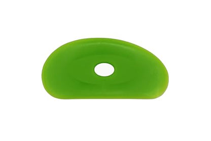 Creative Hobbies 2 Pack of Medium Firm Silicone Pottery Rib | Ceramic Sculpting Tool for Smooth Finishing and Removing Finger Marks - Essential Tool for Potters (Shape 2) - color: Shape 2