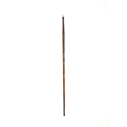 Seneca Artist Brushes by Willow Wolfe, Professional Synthetic Bristle Paint Brush for Acrylic, Oil and Water Mixable Oil, Series 1700, 0 Bright - size: 0
