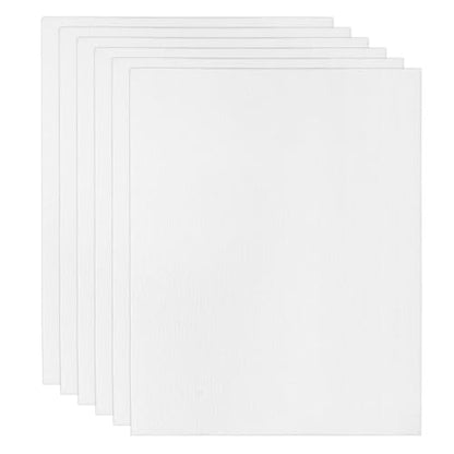 PATIKIL 9x12 Canvas Boards for Painting, 6 Pack 100% Cotton Square Triple Primed Stretched Blank Art Canvas Panel Bulk Thin for Acrylic, Oil, Tempera Paints, White - size: 9x12inch