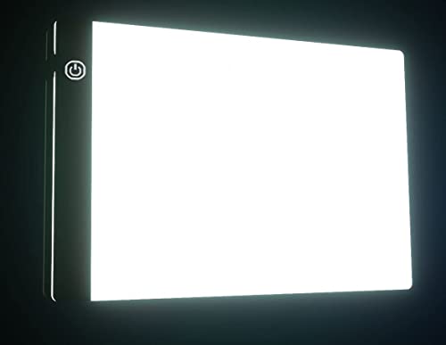 Portable A4 Tracing LED Board Light Box, Ultra-Thin Dimmable USB Cable Powered Artcraft Trace Light Pad Copy Boxes for Artists Tattoo Drawing, Sketching Tracer, Animation, X-ray