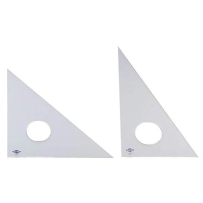 Alvin 130C-6 30-Degree/60-Degree 6" Clear Professional Acrylic Triangle - size: 6", style: 30/60 Degree