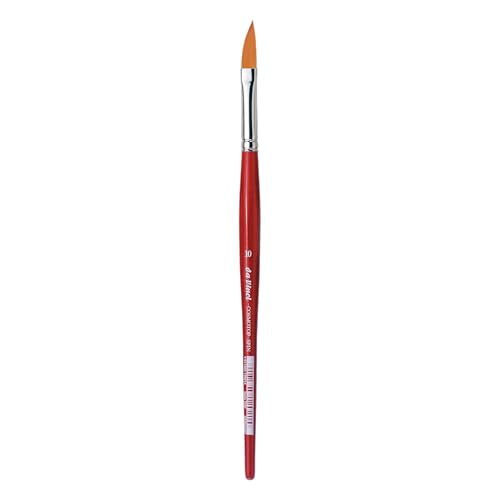 da Vinci Watercolor Series 5587 CosmoTop Spin Paint Brush, Slant Liner Synthetic with Red Handle, Size 10 (5587-10) - size: Size 10, style: Slant Liner