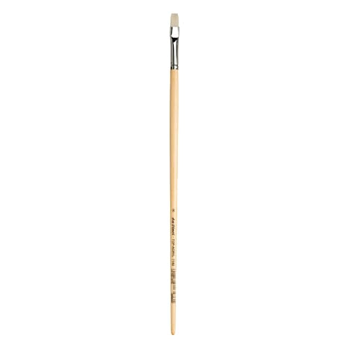da Vinci Oil & Acrylic Series 7182 Top Acryl Paint Brush, Bright White Synthetic with Long Natural Polished Handle, Size 8 (7182-08) - size: Size 8, style: Bright White Long
