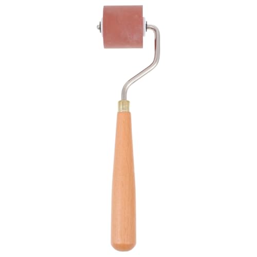 NUOBESTY 7.36 Inch Rubber Ink Roller for Printmaking and Fine Art Crafts Soft Durable Brayer for Painting Stamping and DIY Art Projects
