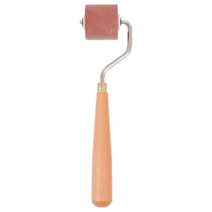 NUOBESTY 7.36 Inch Rubber Ink Roller for Printmaking and Fine Art Crafts Soft Durable Brayer for Painting Stamping and DIY Art Projects