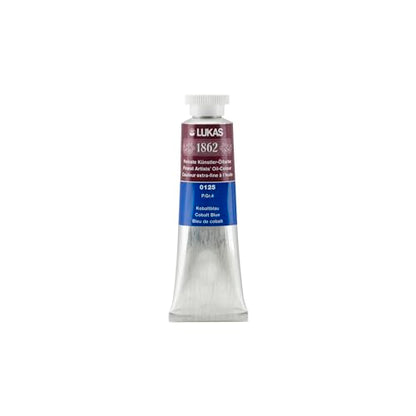Lukas 1862 Professional German Oil Paint, Colbalt Blue 37 mL - w/Beeswax & Non-Yellowing Sunflower Oil, Short Drying Time, Smooth, Outstanding Lightfastness - color: Colbalt Blue, size: 1.25 Fl Oz (Pack of 1)