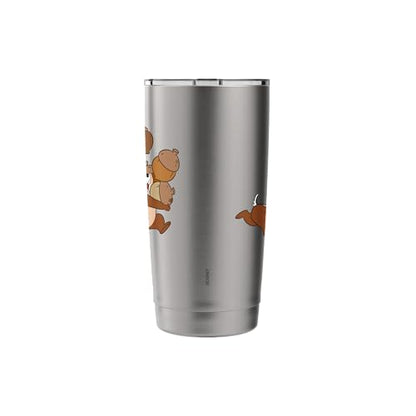 Disney Chip 'n Dale Chipmunks Acorn Run Stainless Steel Insulated Tumbler - color: Brushed Steel