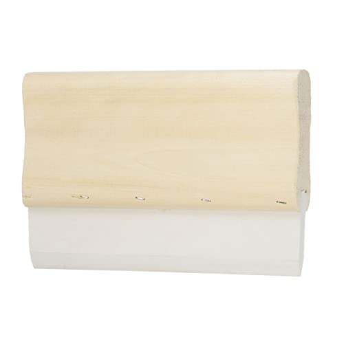 HARFINGTON Screen Printing Squeegee 8 Inch 75 Durometer Rubber Blade Wooden Handle Ink Scraper for Screen Printing Fabric Printmaking - size: 8 Inch