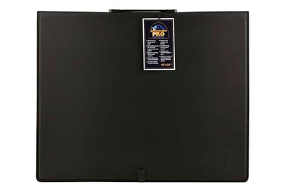 Picturesque Pro Presentation Case- Professional Art Portfolio Folder for Artwork up to 24x36- Vegan Leather Zippered Case, Archival Storage Solution w/Removable Spiral-Bound Book of 20 Clear Sleeves - size: 24x36 in w/Refill