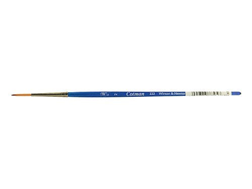 Winsor & Newton Cotman Water Colour Series 222 Short Handle Synthetic Brush, SH #2 - size: SH #2, style: Series 222 Designer Round