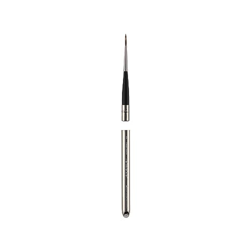 New York Central Oasis Synthetic Brush - Travel Round #2 - Handmade in Germany, Professional Watercolor Brushes with Ergonomic Handle, Soft, Absorbent Bristles for Artists - size: Travel Round #2