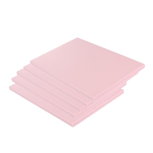 FONDOTIN DIY Rubber Carving Blocks 5-Piece Set for Art Projects 15x10x0.6cm Soft and Smooth Edges for Crafting and Stamping