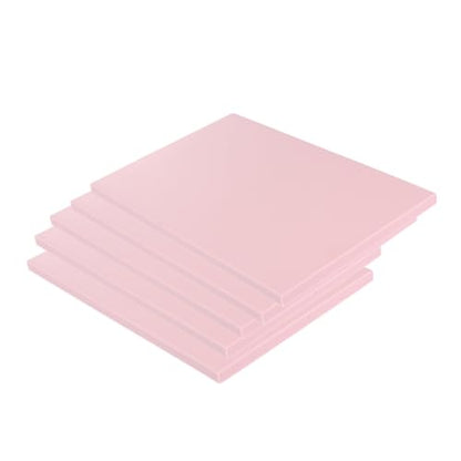 FONDOTIN DIY Rubber Carving Blocks 5-Piece Set for Art Projects 15x10x0.6cm Soft and Smooth Edges for Crafting and Stamping