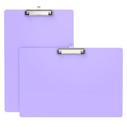 Extra Large 11x17 Clipboards, Landscape and Vertical Layout 2 Pack | Purple Plastic Drawing Boards with Low Profile Clip. Suitable for Watercolor, Sketching, Painting. Art & Drafting Supply - color: Purple