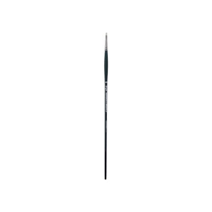 Creative Mark Imperial Professional Chungking Hog Bristle Brush - Bright # 2x0, Handmade Long Handle Oil Paint Brushes for Artists, Nickel-Plated Brass Ferrules, Stiff Yet Soft Natural Bristles - size: #00