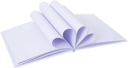 6 Pack Hardcover Blank Book,6x8 Inch Unlined Sketchbook Journal - 18 Sheets/36 Pages Each, Bulk Pack of White Hardcover Blank Books for Writing, Drawing Make Your Own Book, Multi-Purpose for Students & Adults - size: 6x8 inch