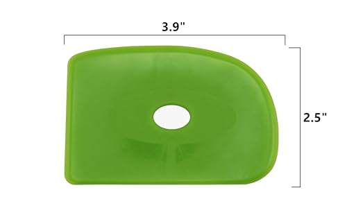 Creative Hobbies Green Medium Firm Silicone Pottery Ribs | Ultimate Ceramic Sculpting Tools Set for Smooth Finishing and Removing Finger Marks (All 6) - color: All 6