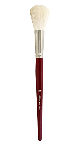 Silver Brush Limited 5518S-20 Silver Mop White Round Paintbrush for Oil, Acrylic, Watercolor, Pastels, & Charcoal, Size 20, Short Handle - size: Size 20