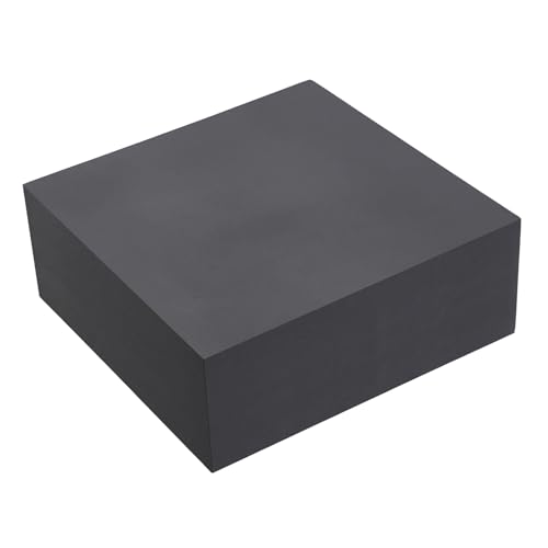 HARFINGTON Rubber Bench Block 4"x4"x1.6" Black Rubber Stamping Block Square Anti Vibration Pads for Jewelry Making Hammering Shaping Chasing Flattening Metals - size: 4"x4"x1.5"