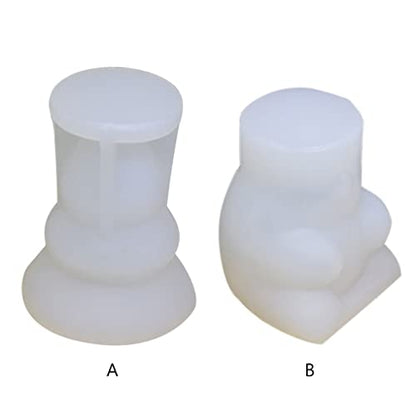 Plaster Casting Resin Mold Christmas Tree Bear Making Chocolate Fudge Great Craft Lover Silicone