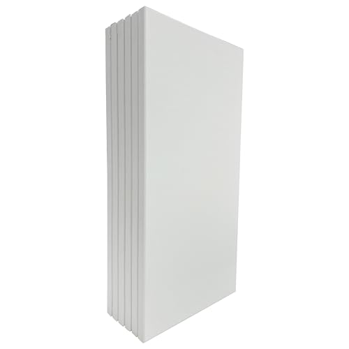 Artist's Loft 6 Count 10” x 20” Super Value Canvas Necessities - Acid Free Cotton Canvas for Paint, Acrylic, & Oils - 1 Pack - size: 10 x 20 inches