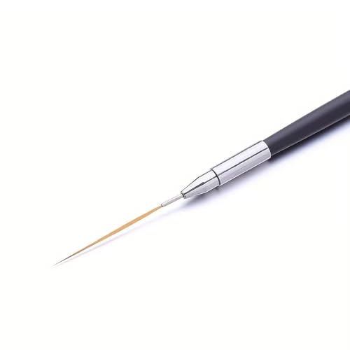 Pro Nail Art Long Striping Brush, 30mm Fine Liner Brushes for Nails, Precision Striper Pen with Acrylic Handle for Thin Lines, Intricate Details & DIY Nail Design