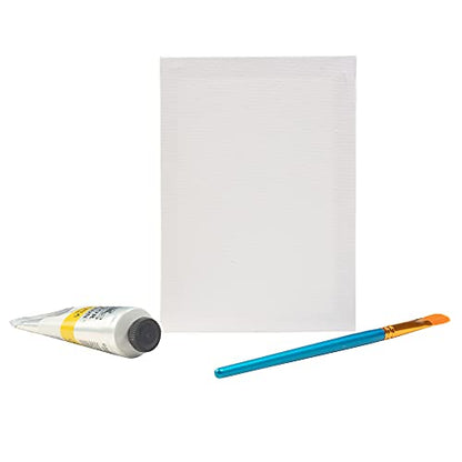 iDIY Stretched Canvas Board 5 x 7 (Set of 12) 5/8" - Classic White Blank, Pre Primed for Oils or Acrylics, 100% Cotton, Acid Free - Professional Grade for Painting or Art Project, Craft, Mixed Media - size: 5 x 7 inches (set of 12)