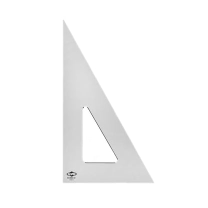 ALVIN - Smoke-Tint Acrylic Triangle Ruler, Multipurpose Tool for Drafting, Design, and Architecture, Great for Machining and Woodworking (8" 30/60 Degree)