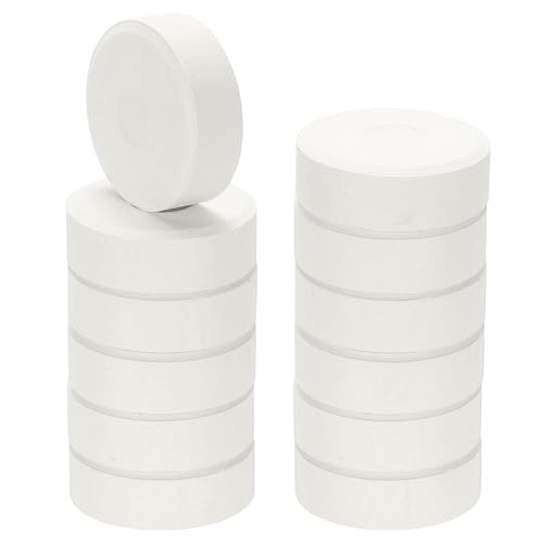 PATIKIL 12 Pcs Tempera Cakes, 2.3"x0.7" Washable Tempera Paint Cakes Blocks Bulk Large Art Supplies Watercolor for Artists Art Painting Drawing DIY Crafting, White - color: White