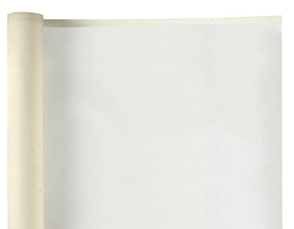 Creative Mark Spectrum Universal Unstretched Cotton Canvas Roll - 62" x 30 Yards 8 oz (9.6 oz Primed) Double Primed, Rich White Acid-Free Acrylic Priming, Canvas Rolls for Painting