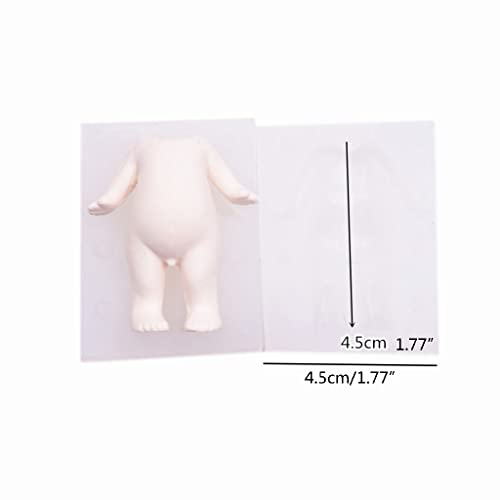 Boy Body Mold Human Silicone Resin Epoxy Casting Making Soap Jewelry Super Light Clay Silicone Doll Epoxy Plaster Statue Figure Figurine Casting for Toy Hand