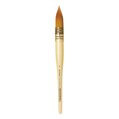 da Vinci Watercolor Series 488 CosmoTop Spin Paint Brush, Round Synthetic with Lacquered Natural Handle, Size 8 (488-08) - size: Size 8, style: Round Quill