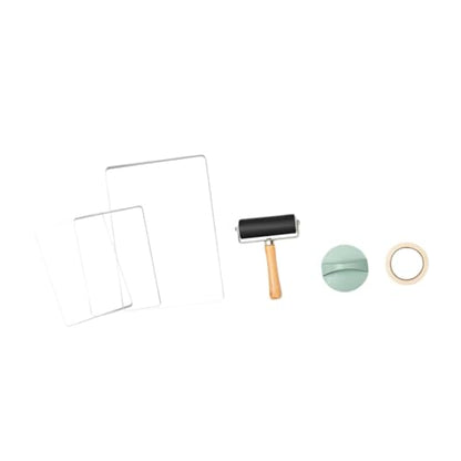 Gel Printing Plate Kit Durability for Arts Crafts Art Printmaking Tool