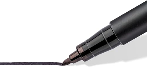 STAEDTLER 31-9WP4GS Lumocolor Permanent Pen Set - Assorted Line Widths, Black (Pack of 4)