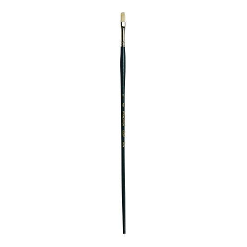 Princeton Ashley, Brushes for Acrylic and Oil Series 5200, Interlocked Chungking Bristle, Flat Size 2 - color: Blue Green Flat, size: Size 2