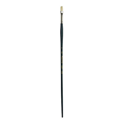 Princeton Ashley, Brushes for Acrylic and Oil Series 5200, Interlocked Chungking Bristle, Flat Size 2 - color: Blue Green Flat, size: Size 2