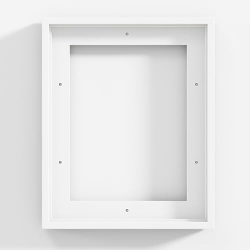 Venusmiles Canvas Frame 8x10 Frame for Canvas Painting Floating for 1" Deep, Floater for Canvas Artist Panel Oil Painting Wall Art Décor, Vertical or Horizontal Picture Wall Decor, White - color: White, size: 8x10, 1P