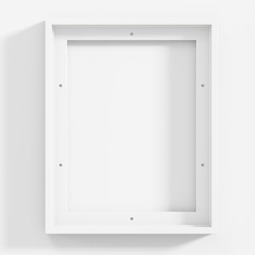 Venusmiles Canvas Frame 11x14 Frame for Canvas Painting Floating for 1" Deep, Floater for Canvas Artist Panel Oil Painting Wall Art Décor, Vertical or Horizontal Picture Wall Decor, White - color: White, size: 11x14, 1P