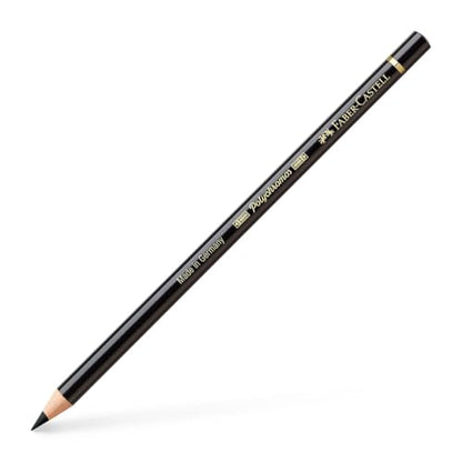 Faber-Castell Art & Graphic Polychromos Colour Pencil, (199), Black, for Art, Craft, Drawing, Sketching, Home, School, University, Colouring - color: Black