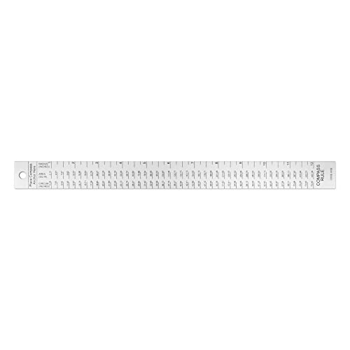 Alumicolor Aluminum Compass 12 inch Ruler Kit Tools for Geometry, Engineering, Drawing and Architecture
