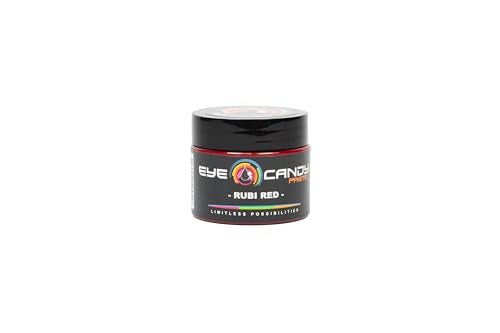 Eye Candy Resin Pigment Paste – Highly Pigmented Epoxy Color, 2 oz, Solid Non-Metallic, Mixable for Custom Shades (Rubi Red) - color: Rubi Red