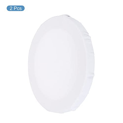 PATIKIL Paint Canvases Panel for Painting, 2 Pack 6x6 Inch Round Wood Frame Stretched Blank Art Board Panels for Acrylic, Oil, Tempera Painting, White - size: 6x6 Inch