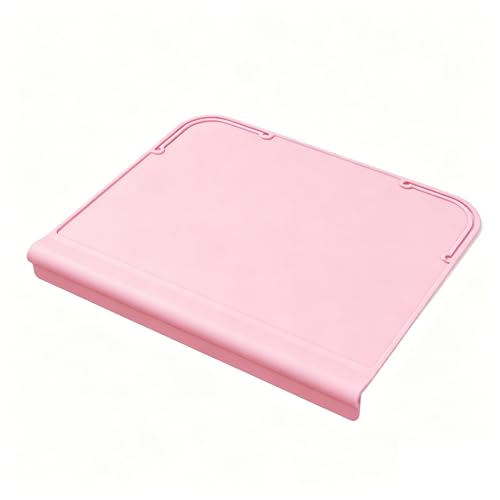 Kids Placemats, Silicone Placemats for Baby & Kids, Baby Place Mats with Teething Edge Bumper, Waterproof Dinning Table Mat, Dishwasher Safe (Pink, 12''×10'') - color: Pink