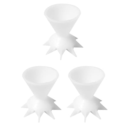 TOPINCN 7 Funnel Split Cup for Acrylic Paint, Flower Pattern Pouring Cup Multifunctional Suitable for Fluid Art Techniques Painting Accessories (White), Default, TOPINCNn53ydroxiw-66