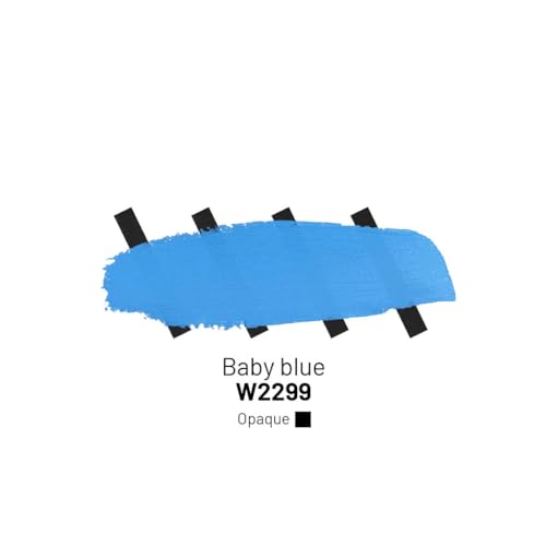 Kamenskaya Acrylic Inks for Artists - 'Baby Blue' Acrylic Ink, 3.38 Fl Oz (100 ml) - color: Baby Blue