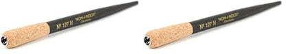 Koh-I-Noor Wooden Pen Holder with Cork Grip, For Drafting and Drawing, Black, 1 Each (127N.BLA) (Pack of 2) - size: 1 Count (Pack of 2), style: With Cork Grip