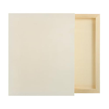 MECCANIXITY 2 Pack Wood Canvas Boards, 8x10 Inch Art Canvases Square Unfinished Wood Panel for Painting, Crafts, DIY Projects, Pouring Art - size: 8x10 Inch