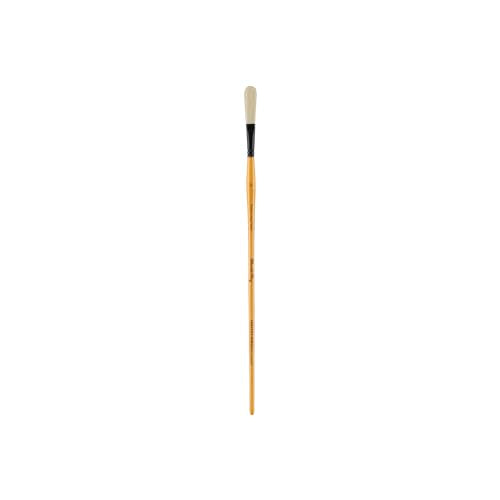 Creative Mark Mimik Hog Professional Synthetic Hog Bristle Paint Brush- Versatile Alternative to Natural Hog Hair Paint Brushes for Oil Painting, Acrylics, Inks & More- Extra Long Filbert # 3-3 Pack - size: Filbert Xtra Long #3